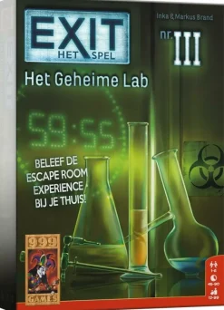999 Games Exit>Exit - Het Geheime Lab Bordspel