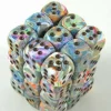 Chessex Dobbelstenen>Festive Vibrant/Brown D6 12Mm Dobbelsteen Set (36 Stuks)