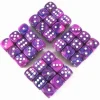 Chessex Dobbelstenen>Festive Violet/White D6 12Mm Dobbelsteen Set (36 Stuks)