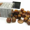 Chessex Dobbelstenen>Glitter Gold/Silver D6 12Mm Dobbelsteen Set (36 Stuks)