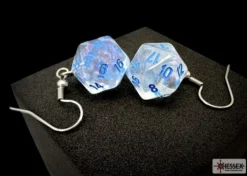 Chessex Oorbellen>Hook Earrings Borealis Icicle Mini-Poly D20