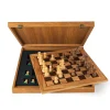 Manopoulou Schaaksets>Houten Schaakset: Olive Burl Schaakbord 50Cm Met Staunton Schaakstukken