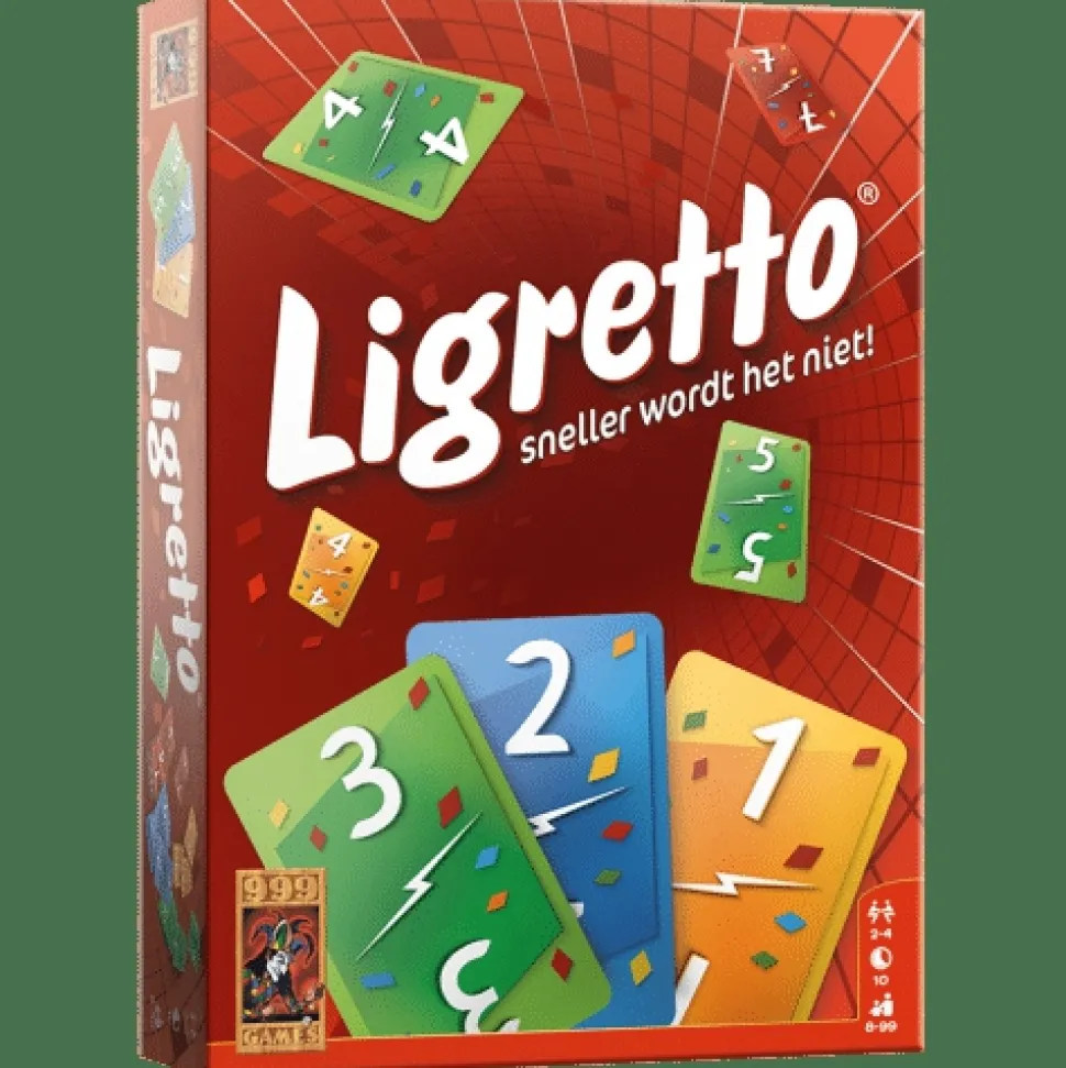 999 Games Reisspellen>Ligretto Rood - Kaartspel