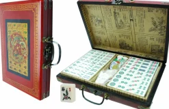 Hot Games Mahjong>Mahjong Rood China Koffer Klein 28X20X5Cm.