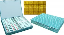 Hot Games Mahjong>Mahjong Stenen Wit/Goud