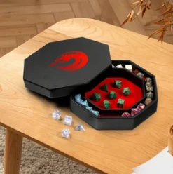 Dice Habit Dobbelstenen>Octagon Dice Tray - Red