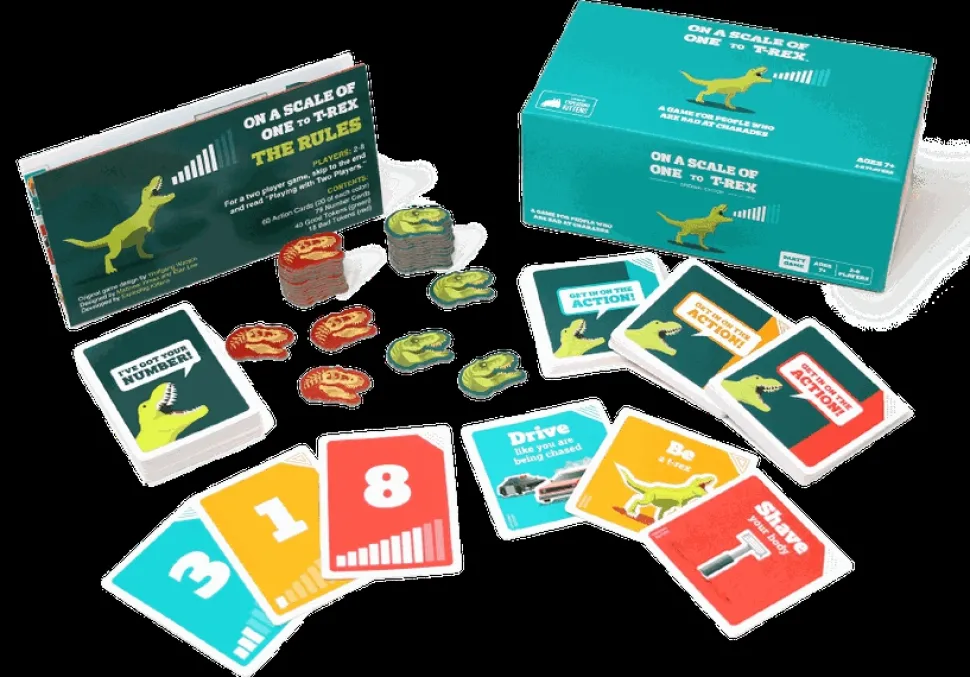 Exploding Kittens Kaartspellen>On A Scale Of One To T-Rex - Kaartspel