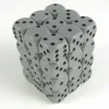 Chessex Dobbelstenen>Opaque Grey/Black D6 12Mm Dobbelsteen Set (36 Stuks)