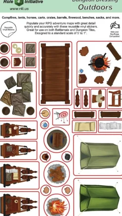 Role 4 Initiative Battlemats>Outdoors: Dungeon Dressing: Dry Erase Vinyl Stickers