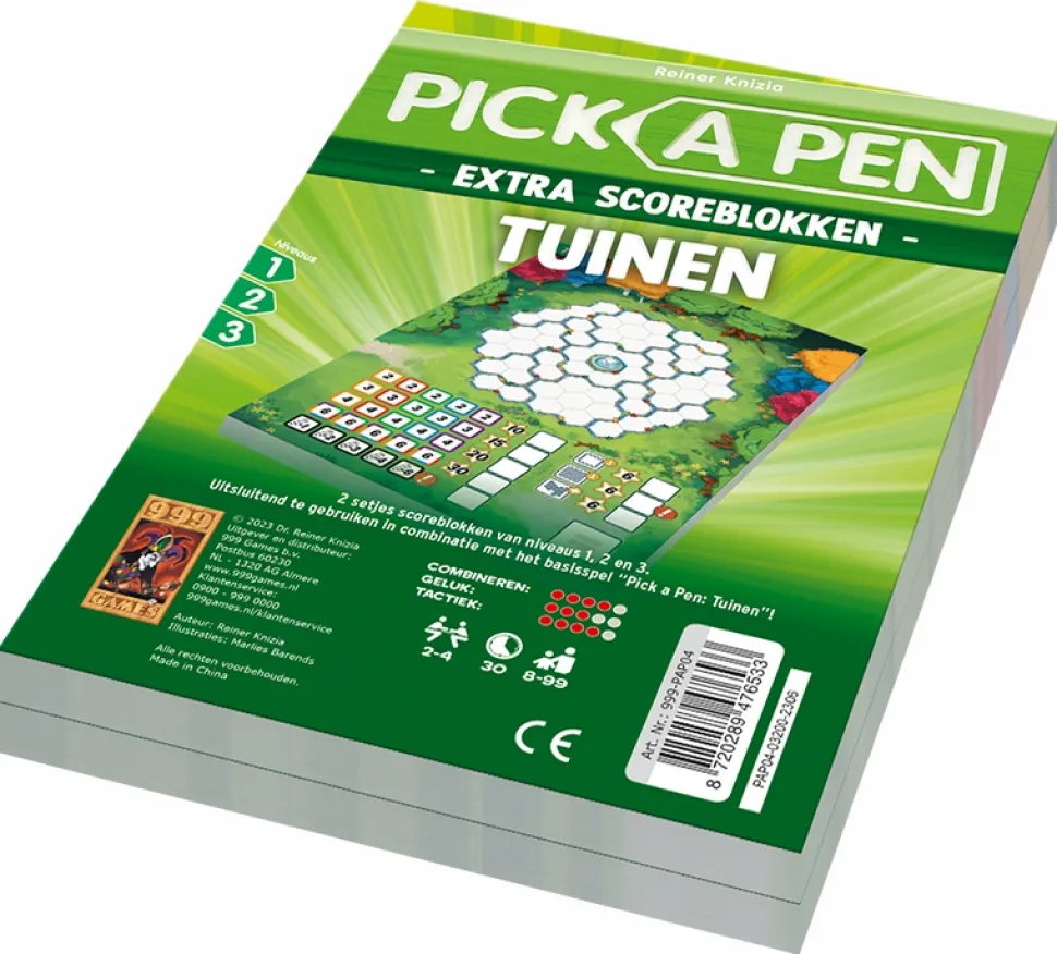 999 Games Dobbelspellen>Pick A Pen - Tuinen (Scoreblokken)