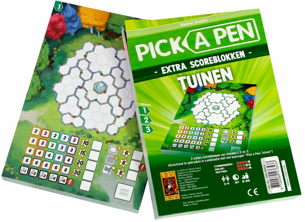 999 Games Dobbelspellen>Pick A Pen - Tuinen (Scoreblokken)