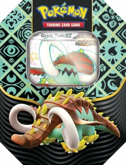 Pokemon USA Pokemon Series>Pokemon Paldean Fates Ex Tin - Great Tusk