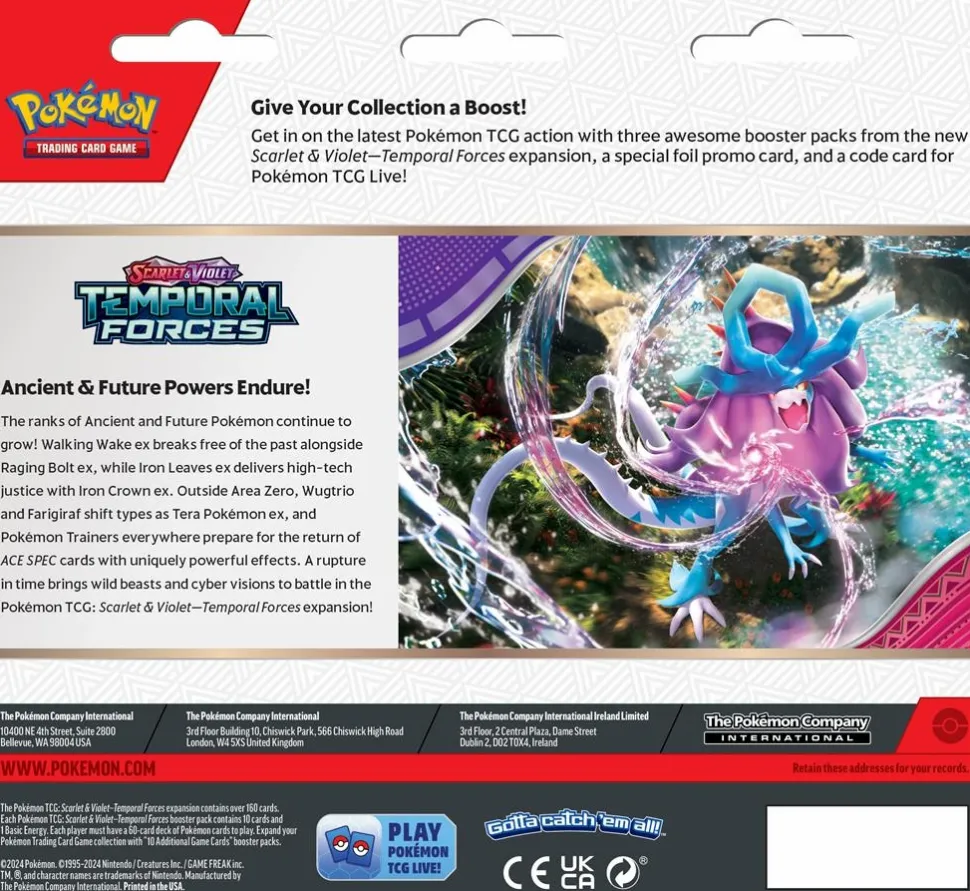 Pokemon USA Pokemon Series>Pokemon Temporal Forces Booster Blister - Cyclizar