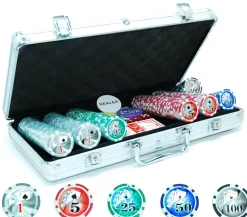 Hot Games Roulette / Poker>Poker Koffer: 300 Laserpokerfiches