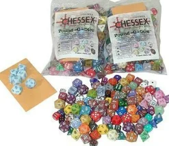 Chessex Dobbelstenen>Pound-O-Dice - Polydice Dobbelstenen (Ca. 100 Stuks)