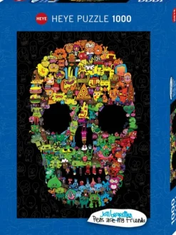 Heye Puzzle 1000 Stukjes>Puzzel Doodle Skull - 1000 Stukjes