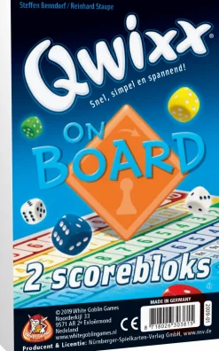 White Goblin Games Familie Spellen>Qwixx On Board Bloks (Extra Scorebloks)