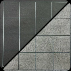 Chessex Battlemats>Reversible Battlemat 1 Inch Squares Zwart-Grijs