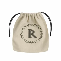Q Workshop Dobbelstenen>Runic Beige & Black Dice Bag