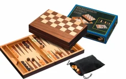 Philos Schaaksets>Schaak/Backgammon Kassette Veld 32 Mm, Koningshoogte 65 Mm