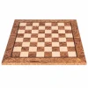 Manopoulou Schaakborden>Schaakbord Walnoot Burl & Eiken 50X50Cm