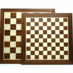 Hot Games Dammen>Schaak-/Dambord Mahonie/Ahorn 48 Cm