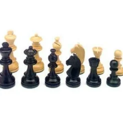 Hot Games Schaakstukken>Schaakstukken Palm-/Zwart Koningshoogte 87 Mm.