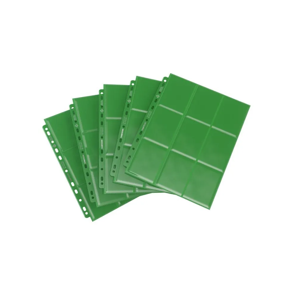 Gamegenic Opbergmappen>Sideloading 18-Pocket Pages Pack Green (10)