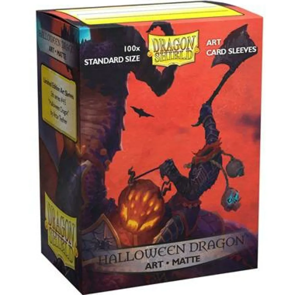 Arcane Tinmen Sleeves (Standard Size)>Sleeves: Dragon Shield Art Halloween Dragon 100Ct