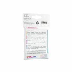 Gamegenic Sleeves (Small Cards)>Sleeves Small (62X89) - Clear