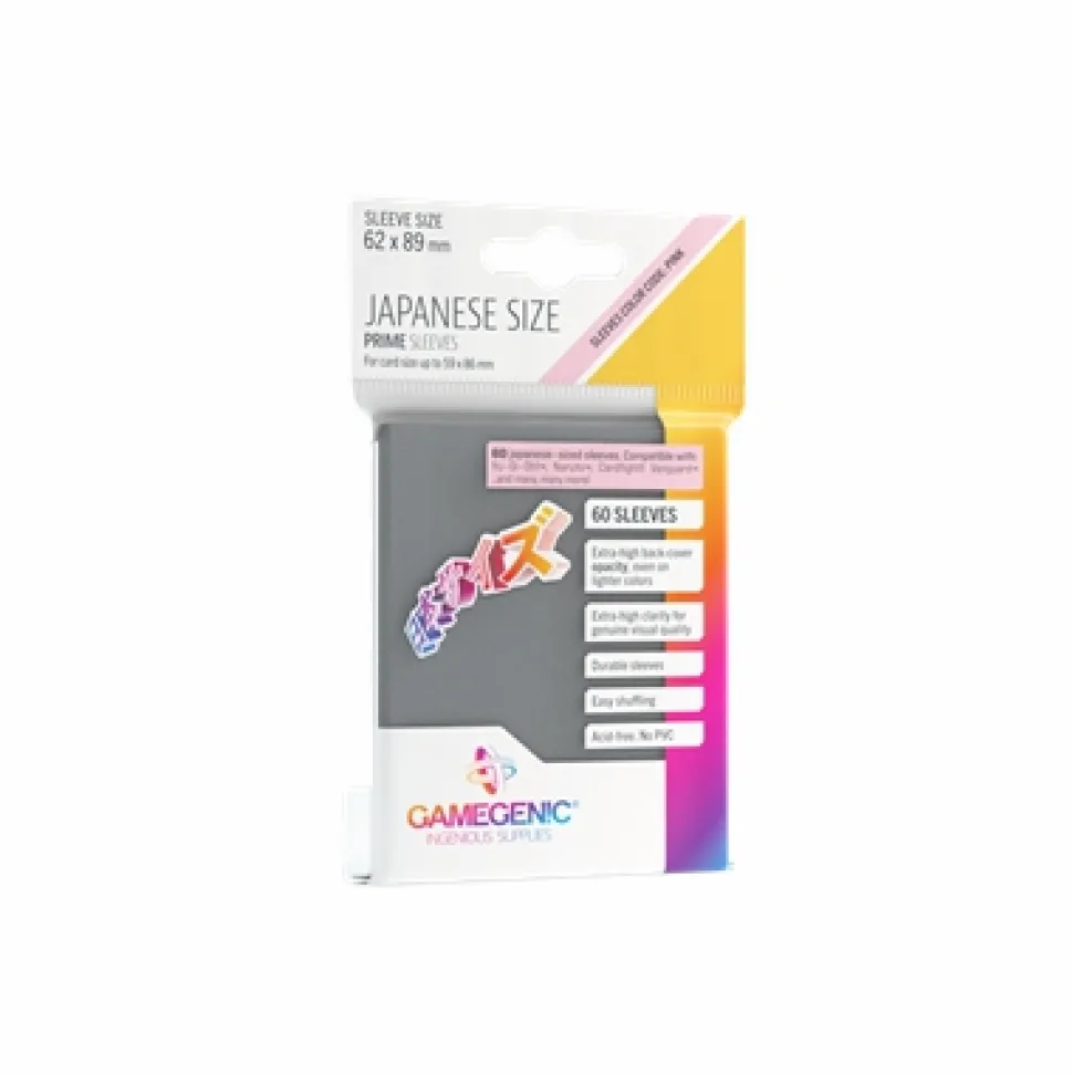 Gamegenic Sleeves (Small Cards)>Sleeves Small (62X89) - Dark Gray