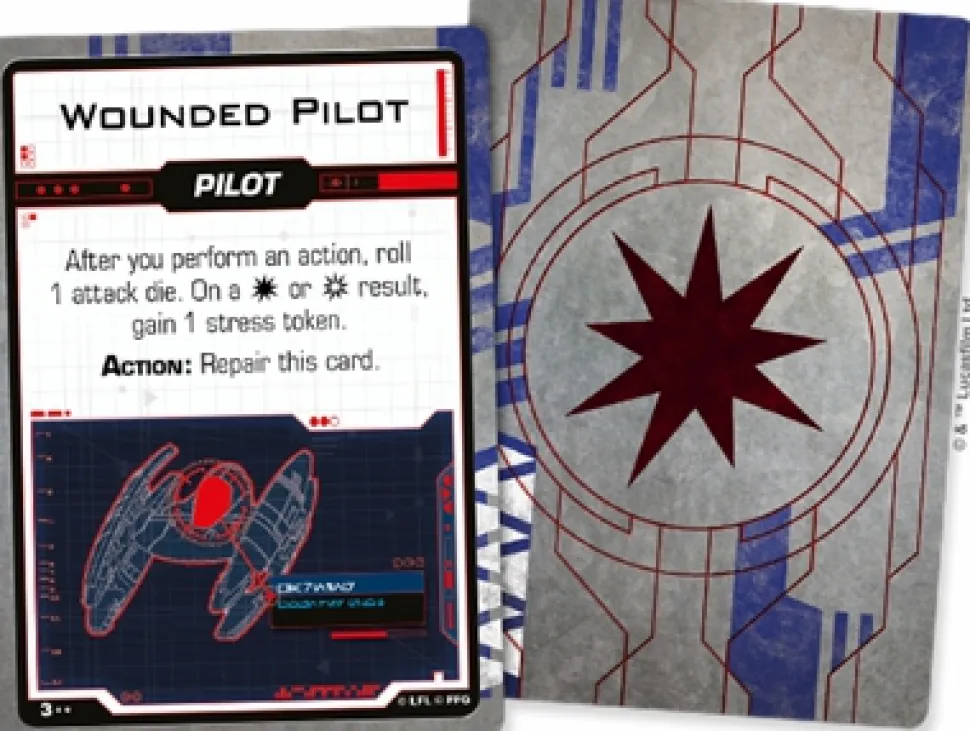 Fantasy Flight Games Star Wars X-Wing>Star Wars X-Wing 2.0 Separatist Damage Deck
