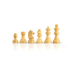Manopoulou Schaakstukken>Staunton Houten Schaakstukken - Koningshoogte 6.5Cm