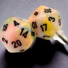 Chessex Oorbellen>Stud Earrings Festive Circus Mini-Poly D20