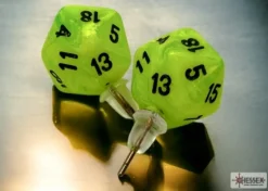 Chessex Oorbellen>Stud Earrings Vortex Bright Green Mini-Poly D20