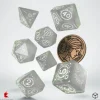 Q Workshop Dobbelstenen>The Witcher Dice Set Ciri Wit Mat