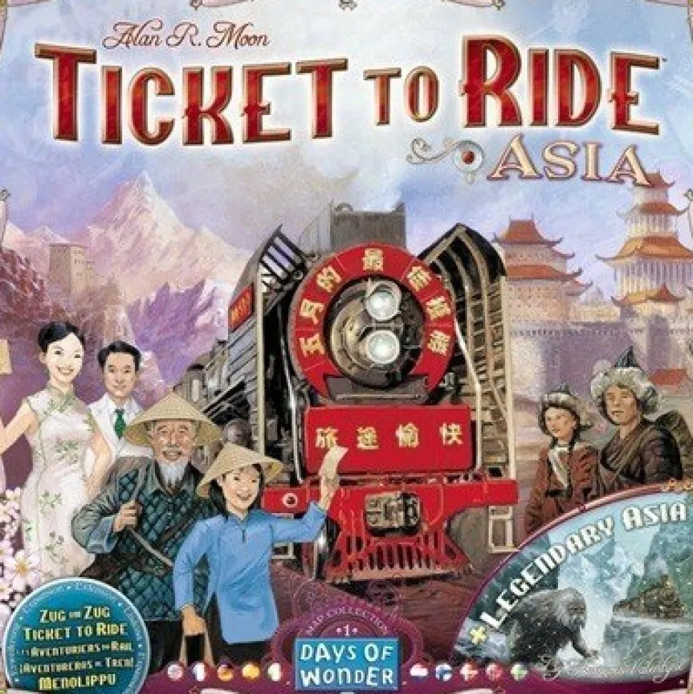 Days of Wonder Ticket To Ride>Ticket To Ride - Asia (Map Collection 1)