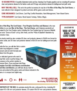 Ares Games Organizers>War Of The Ring Card Box And Sleeves - Free Peoples
