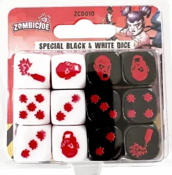 Cool Mini or Not Dobbelstenen>Zombicide 2Nd Edition Special Black/White Dice